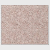 Perzikkrem Blush leopard Print Glitter       Cadeaupapier (Vlak)
