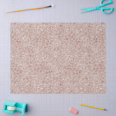 Perzikkrem Blush leopard Print Glitter Tissuepapier (Craft)