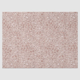 Perzikkrem Blush leopard Print Glitter Tissuepapier
