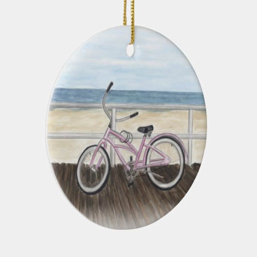 Perzikkruiser op de stoep keramisch ornament (Rechts)