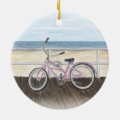 Perzikkruiser op de stoep keramisch ornament (Achterkant)