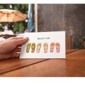 Perzikleven en Rode Teenslippers