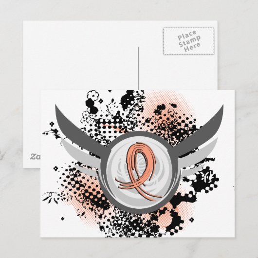 Perziklint en darmkanker briefkaart (Voorkant / Achterkant)