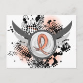 Perziklint en darmkanker briefkaart (Voorkant)