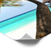 Perziklopen, Cabana, Palmboom, Maldiven Poster (Hoek)