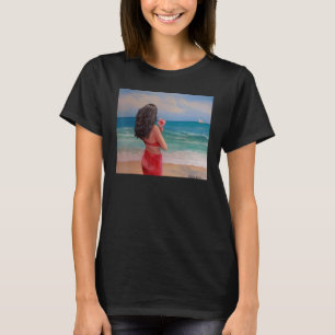 Perzikmeisje van de oceaan t-shirt