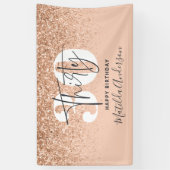 Perzikmeisjes moderne glitter-film 30-jarig decor spandoek (Verticaal)