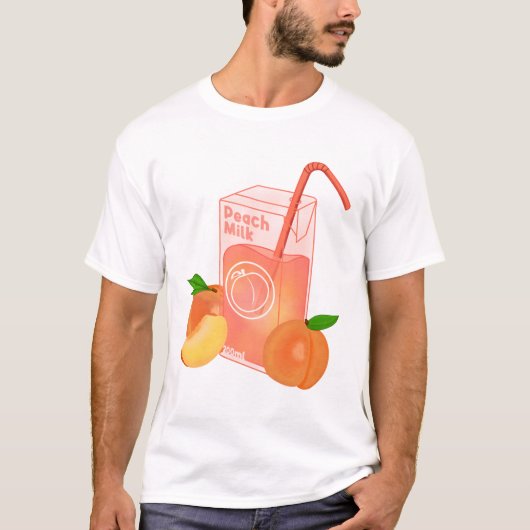 Perzikmelk T-shirt (Voorkant)
