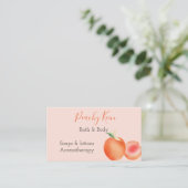 Perzikontwerpstandaard, 3,5-inch x 2,0-inch Visite Visitekaartje (Staand voorkant)