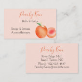 Perzikontwerpstandaard, 3,5-inch x 2,0-inch Visite Visitekaartje (Voorkant / Achterkant)