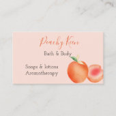 Perzikontwerpstandaard, 3,5-inch x 2,0-inch Visite Visitekaartje (Voorkant)