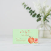 Perzikontwerpstandaard, 3,5-inch x 2,0-inch Visite Visitekaartje (Staand voorkant)