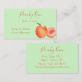 Perzikontwerpstandaard, 3,5-inch x 2,0-inch Visite Visitekaartje (Voorkant / Achterkant)