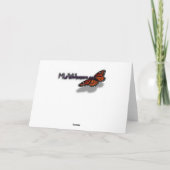 Perzikorchideeën met regendruppels kaart (Achterkant)