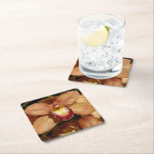 Perzikorchideeën met regendruppels kartonnen onderzetters (Insitu)