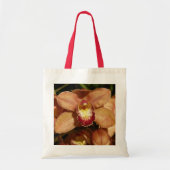 Perzikorchideeën met regendruppels tote bag (Voorkant)