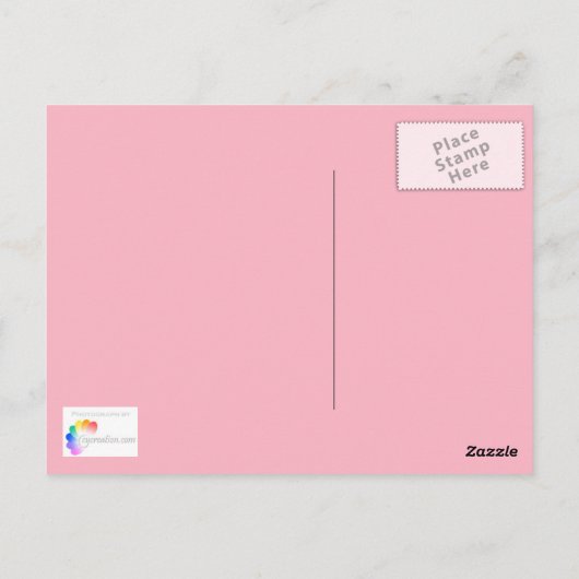 Perzikorchiden - Briefkaart (Achterkant)