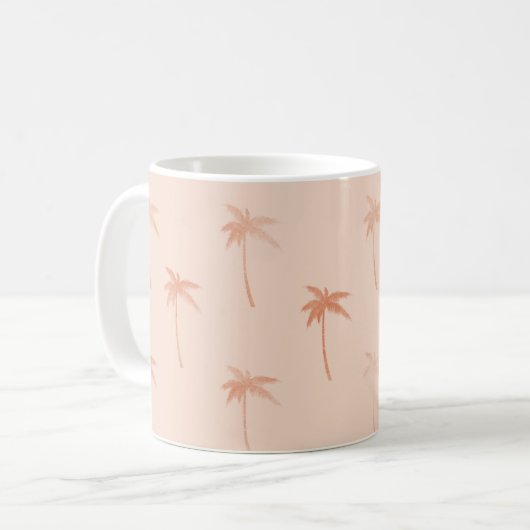 Perzikpalmbomen Koffiemok (Voorkant links)