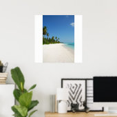 Perzikparadijs met palmbomen poster (Thuiskantoor)