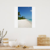 Perzikparadijs met palmbomen poster (Keuken)