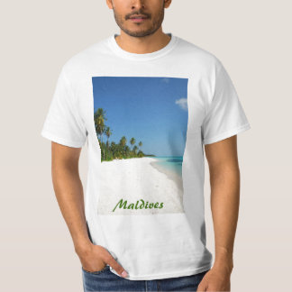 Perzikparadijs met palmbomen t-shirt