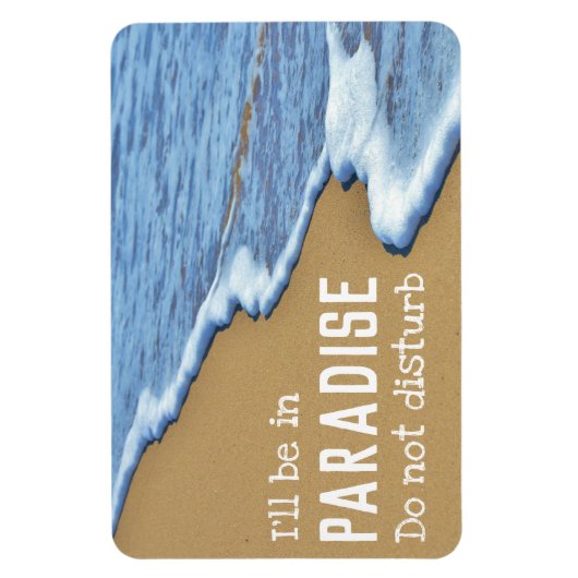 Perzikparadijs, niet storen magneet (Verticaal)