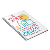 Perzikparadijs schattig notitieboek (Rechterzijde)
