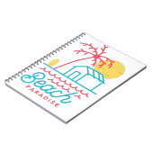 Perzikparadijs schattig notitieboek (Linkerzijde)