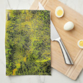 Perzikparaplu's langs de oceaan theedoek (Quarter Fold)