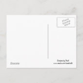 Perzikpartij met doorsnede uitnodiging briefkaart (Achterkant)