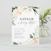 Perzikpartij waterverf 30e verjaardag (Staand voorkant)