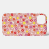 Perzikpasta Floral Ditsy iPhone Case (Achterkant (horizontaal))
