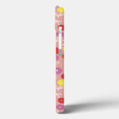 Perzikpasta Floral Ditsy iPhone Case (Achterkant / Links)