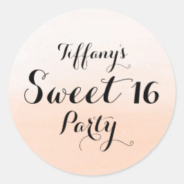 Perzikpasta Ombre Sweet 16 Sticker