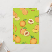 Perzikpatroon 4 kaart (Voorkant / Achterkant in situ)