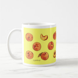 Perzikpatroon mok - geel