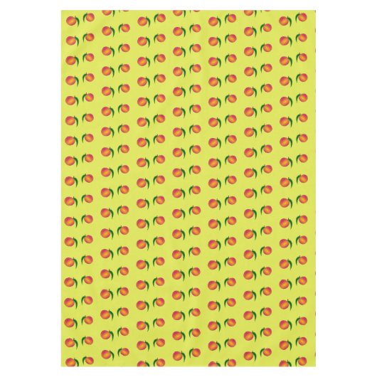 Perzikpatroon op geel tafelkleed (Voorkant)