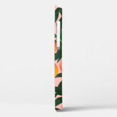 Perzikpatroon op roze achtergrond. Handgetrokken v Case-Mate iPhone Case (Achterkant / Links)