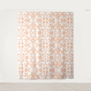 perzikpatroonachtergrond wandkleed