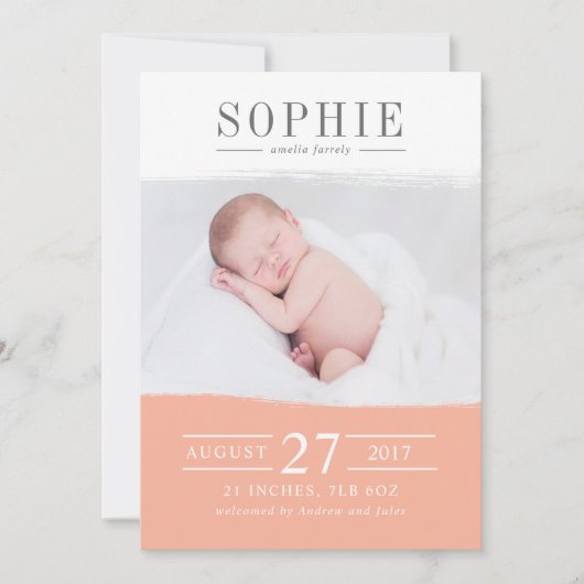 perzikperfectie aankondiging (Voorkant)