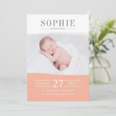 perzikperfectie aankondiging (Staand voorkant)