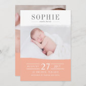 perzikperfectie aankondiging (Voorkant / Achterkant)