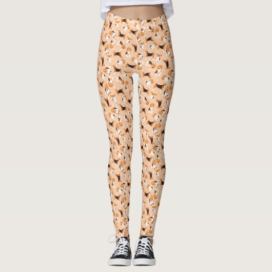 perzikperziken leggings (Voorkant)