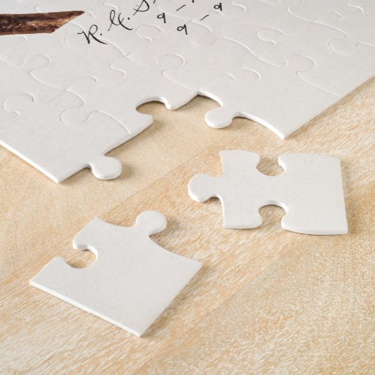 Perzikpruik (Prunus Persica) Legpuzzel (Zijkant)