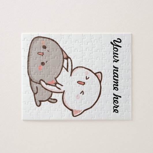 Perzikrolgoma Puzzle Legpuzzel (Horizontaal)