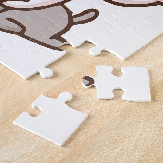 Perzikrolgoma Puzzle Legpuzzel (Zijkant)