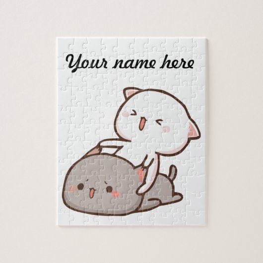 Perzikrolgoma Puzzle Legpuzzel (Verticaal)