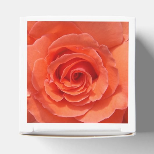 Perzikroos Bedankdoosjes (Bovenkant)