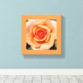 PerzikRoos Canvas Afdruk (Insitu (Houten vloer))