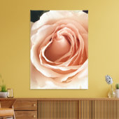 PerzikRoos Canvas Afdruk (Insitu (Woonkamer))